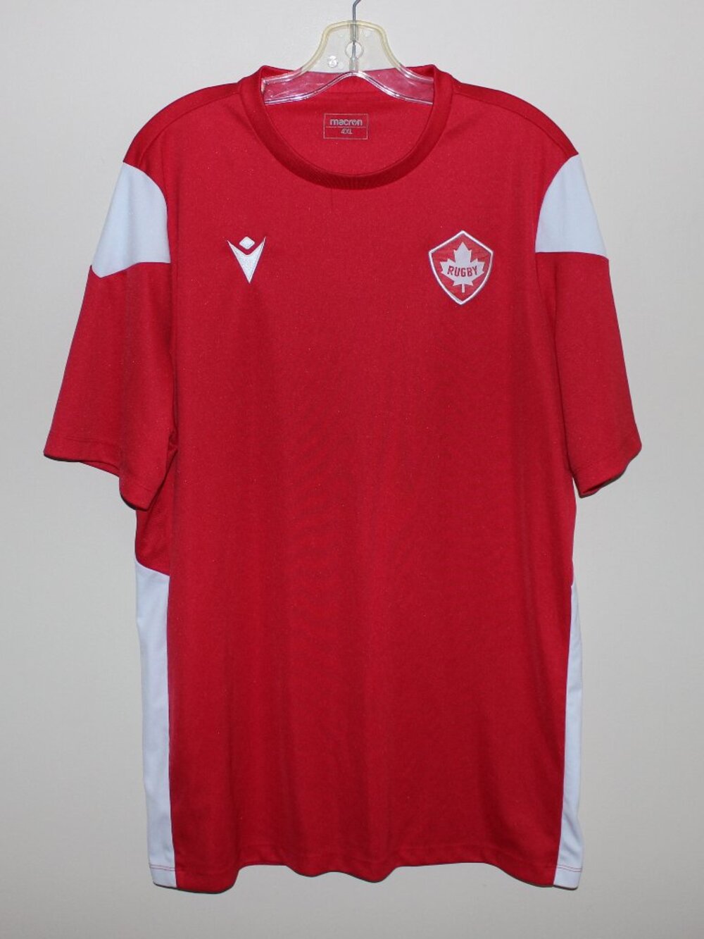 3/$77❤️Macron RUGBY CANADA home training jersey 4XL very slim fit